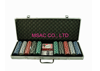 Hộp đựng chip nhôm MSAC Màu bạc Hộp đựng chip nhôm Poker Kích thước tùy chỉnh