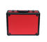 Hộp đựng dụng cụ bằng nhôm màu đỏ với màn hình và công cụ đóng gói bằng da PU Trọng lượng nhẹ